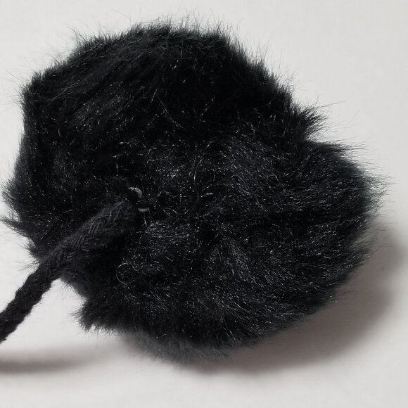 THE ORIGINAL ARIZONA CO. Faux Fur Black Pink Cat Girl's Youth Winter Hat EUC - Picture 5 of 5